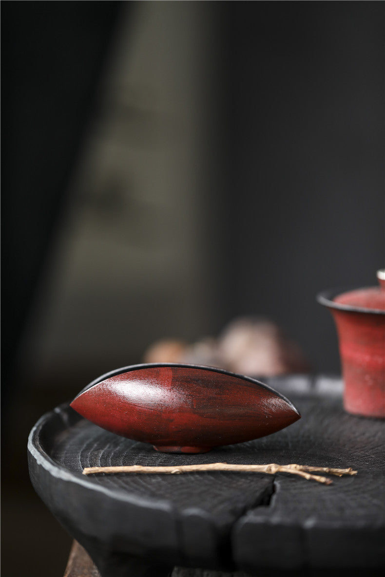 Gohobi Ceramic Gongfu Tea Red Blushing Black Tea Scoop
