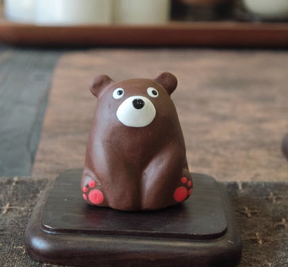 Gohobi Handcrafted Mini Bear Tea Pet