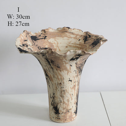 Gohobi Original Oil Painting Designer Ceramic Vase