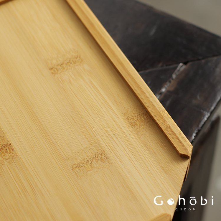 Gohobi Bamboo Pu’er Tea Tray – Multi-Layer Drawer Style Gongfu Tea Tray