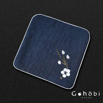 Gohobi Handmade Cotton Linen Tea Towel – Japanese Style Absorbent Zen Tea Cloth