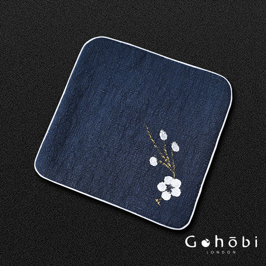 Gohobi Handmade Cotton Linen Tea Towel – Japanese Style Absorbent Zen Tea Cloth