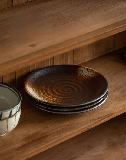 Gohobi Made in Japan Mino Ware Wabi-Sabi Plate – Ceramic Side Plate [Made in Japan]