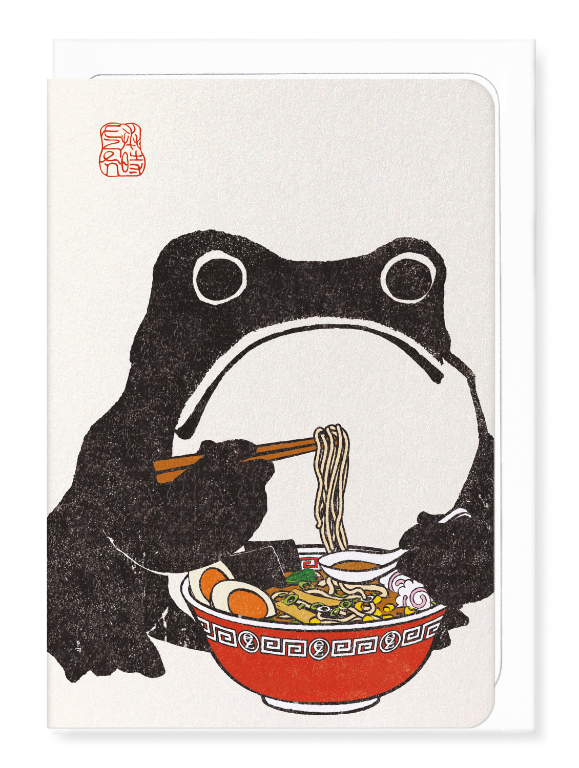Ezen Designs RAMEN EZEN FROG: Greeting Card [Made in the UK]