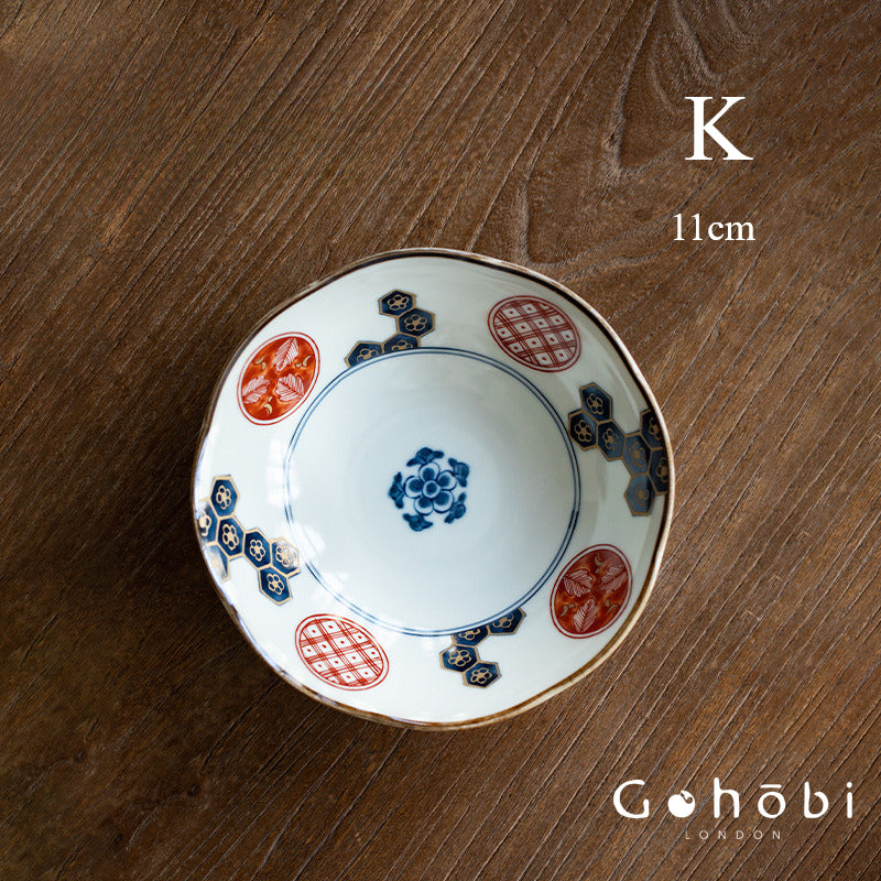 Gohobi Handmade Japanese Minoyaki Traditional Ceramic Plate [Made in Japan]