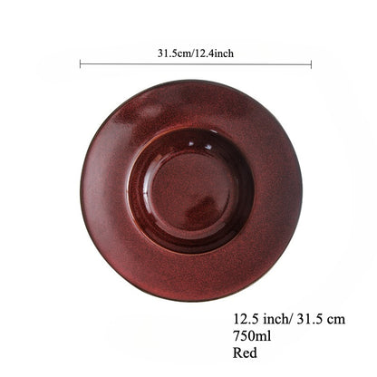 Gohobi Kiln-Glazed Straw Hat Plate