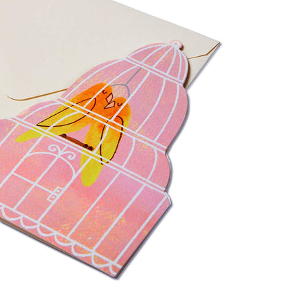 Mortlake Papers Lovebirds Card | Anniversary Card | Valentine's Day Card [Made in the UK]