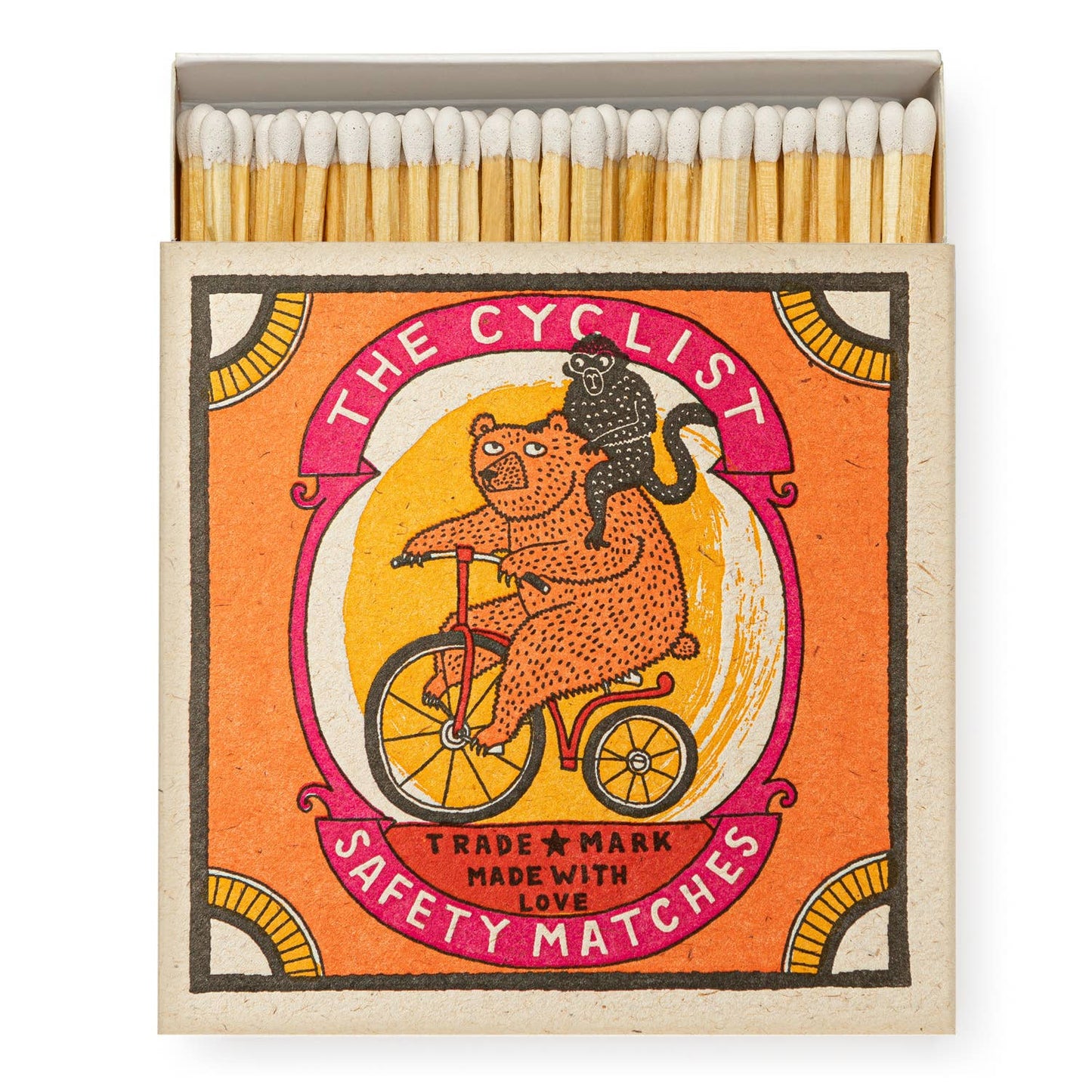 Archivist Gallery The Cyclist | Square Matchboxes [Made in the UK]