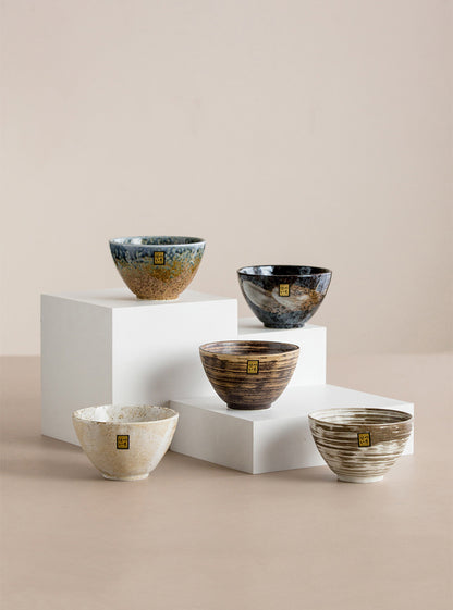 Bol à riz en céramique rétro importé du Japon, bol à chapeau Minoya Shino, vaisselle de ménage japonaise