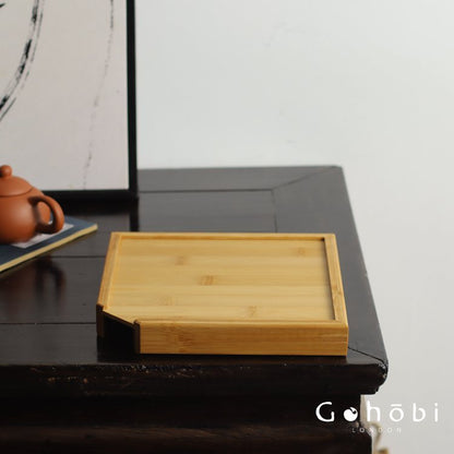 Gohobi Bamboo Pu’er Tea Tray – Multi-Layer Drawer Style Gongfu Tea Tray