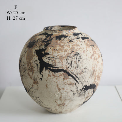 Gohobi Original Oil Painting Designer Ceramic Vase