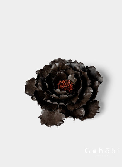 Gohobi Handmade Floral Incense Holder 004 - Peony Stoneware