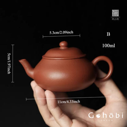 [賦山敘 x Gohobi] Gohobi Yixing Zhu Clay Teapot – Handmade Zisha Gongfu Tea Pot Original Ore