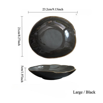 Gohobi Vintage Kiln-Change Irregular Plate