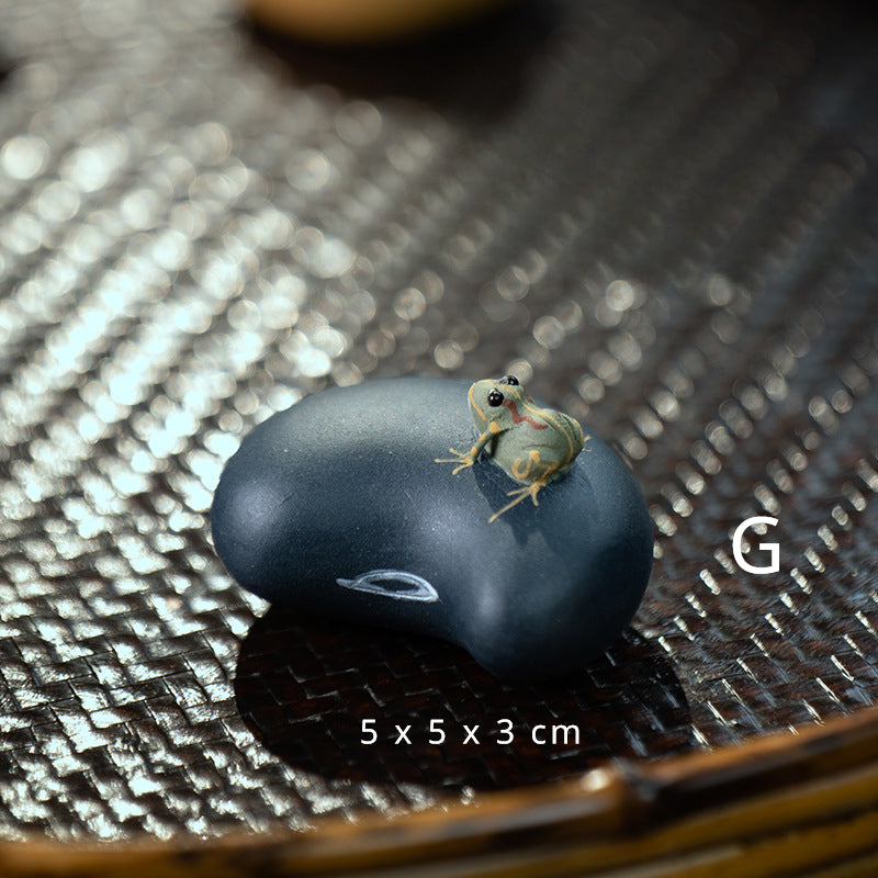 Yixing Purple Sand Spray Tea Pet Handmade Frog(Clearance)