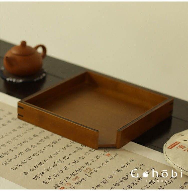 Gohobi Bamboo Pu’er Tea Tray – Multi-Layer Drawer Style Gongfu Tea Tray