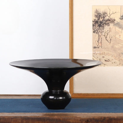 Gohobi Japanese Ikebana Flower Stand – Zen Ceramic Flower Arrangement Vessel