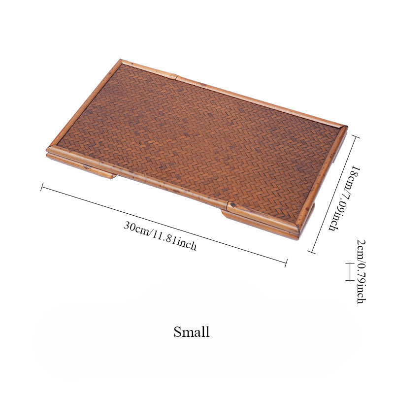 Gohobi Woven Bamboo Gongfu Tea Tray – Dry Brewing Tea Table