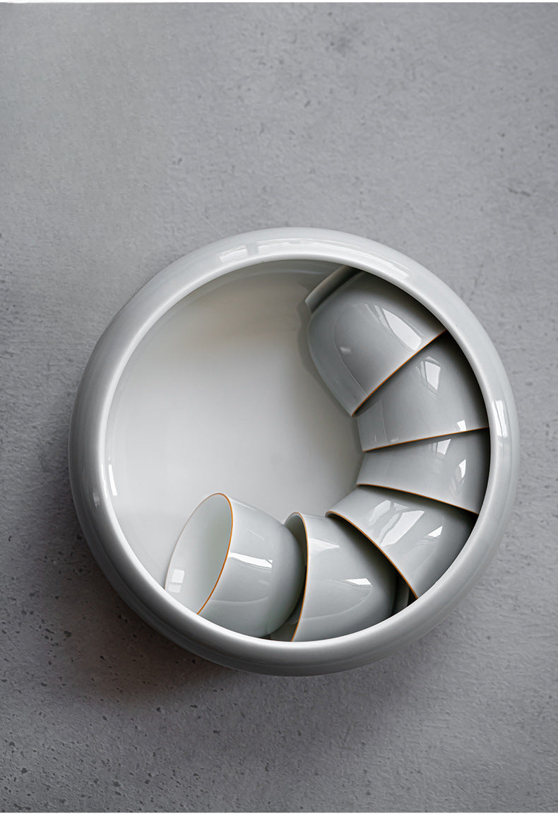 Gohobi Ice Ash Soot Glaze Tea Wash