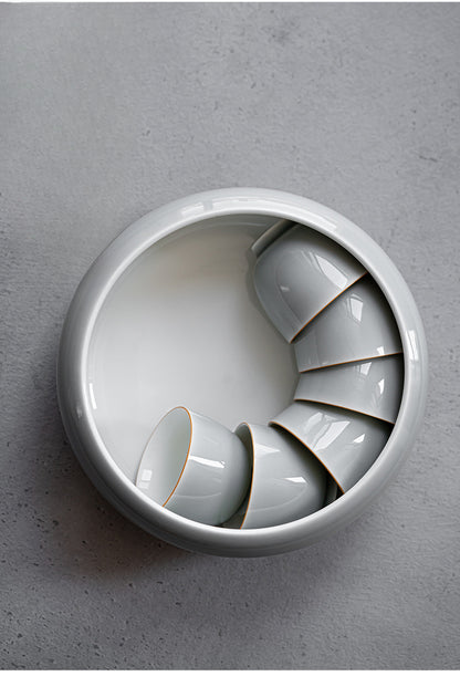 Gohobi Ice Ash Soot Glaze Tea Wash