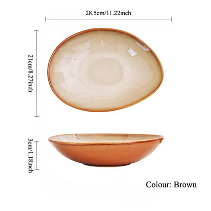 Gohobi Creative Kiln-Change Irregular Ceramic Bowl