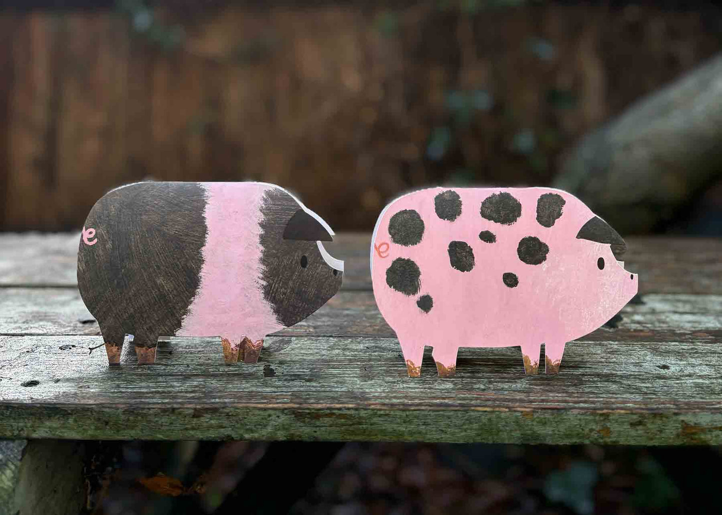 Mortlake Papers Striped Pig Birthday | Father’s Day Card | Kid Birthday Card [Made in the UK]