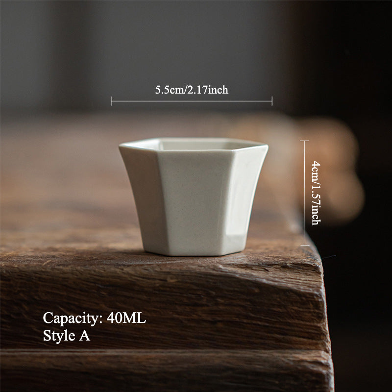 Gohobi Japanese Grass Ash Glaze Handmade Master Cup