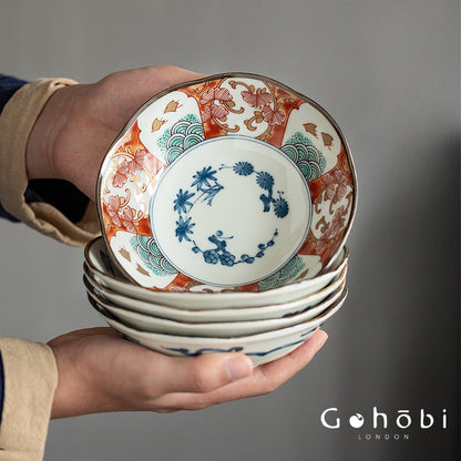 Gohobi Handmade Japanese Minoyaki Traditional Ceramic Plate [Made in Japan]