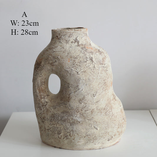 Gohobi Earth Colour Modern-Style Ceramic Vase