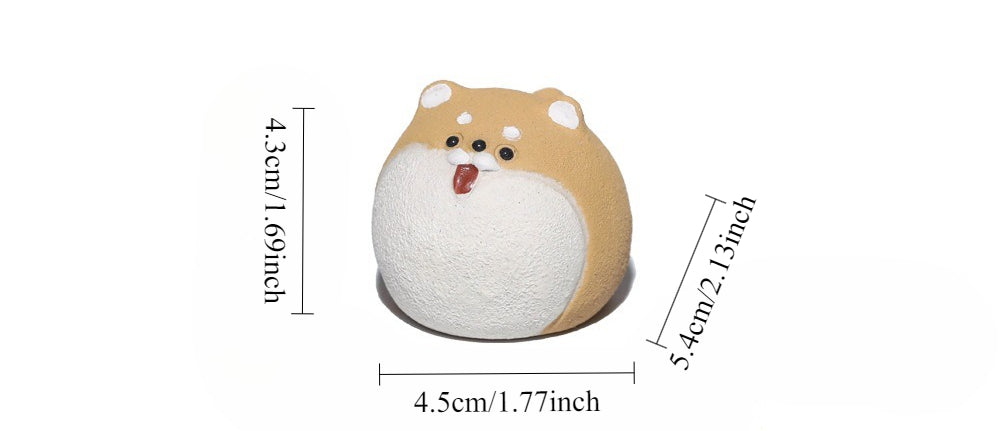 Gohobi Yixing Purple Clay Shiba Inu Tea Pet – Handmade Zodiac Dog Ornament