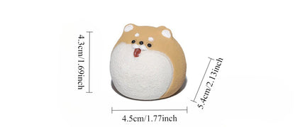 Gohobi Yixing Purple Clay Shiba Inu Tea Pet – Handmade Zodiac Dog Ornament
