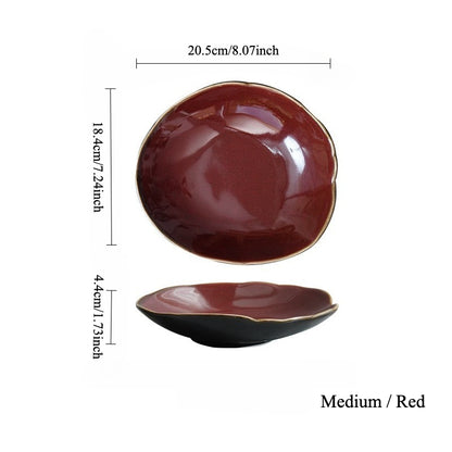 Gohobi Vintage Kiln-Change Irregular Plate