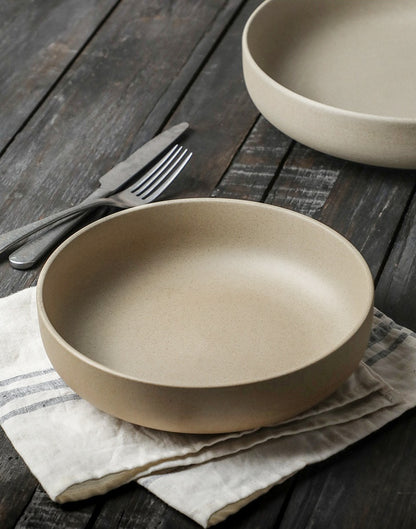 Gohobi Japanese Vintage Ceramic Deep Plate