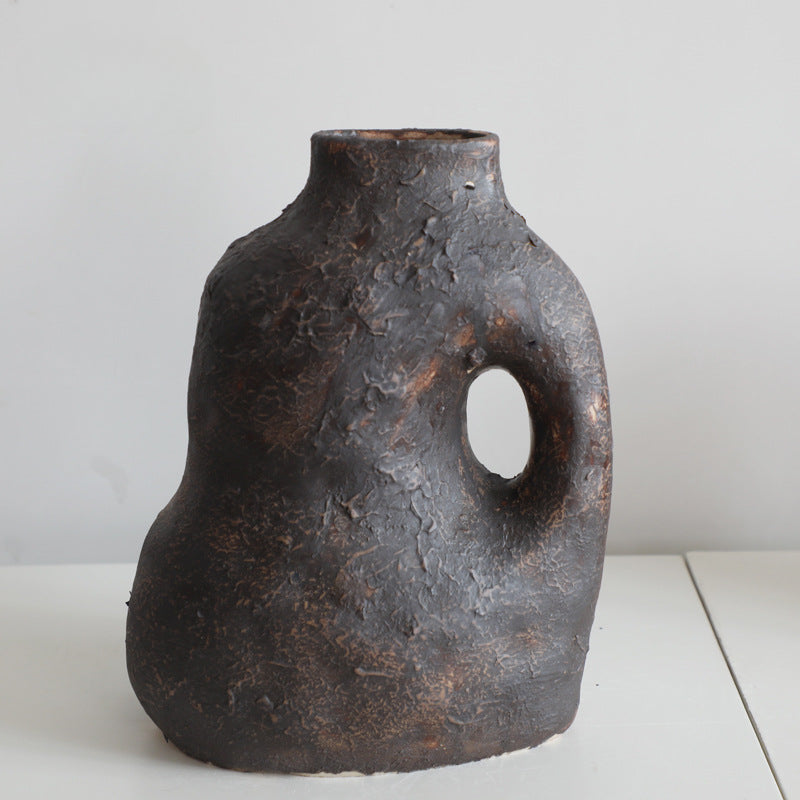 Gohobi Earth Colour Modern-Style Ceramic Vase