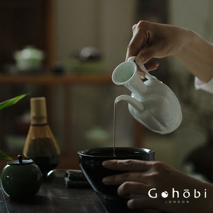 Gohobi Song-Inspired Matcha Travel Tea Set – Jianzhan Bowl with Travel Bag