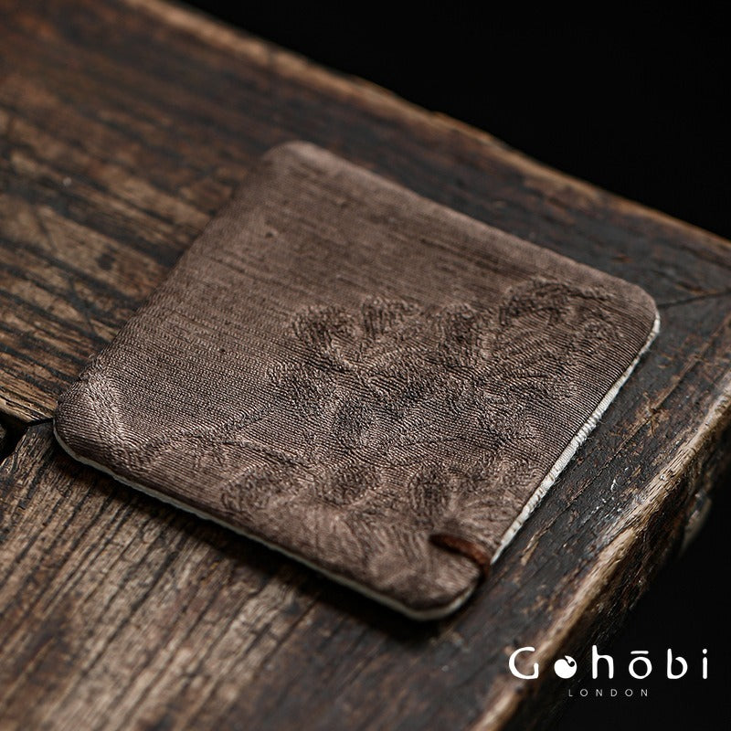 Gohobi Japanese Style Tea Coaster – Retro Fabric Tea Cup Mat for Tea Ceremony