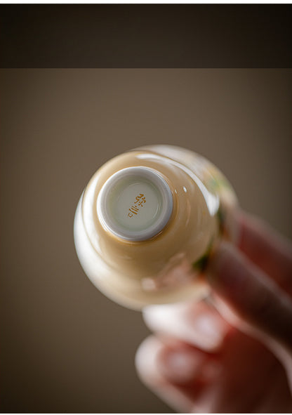 Gohobi Hand-Painted Osmanthus Ceramic Tea Cup