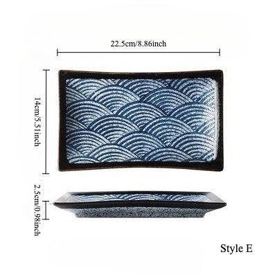 Gohobi Wave Pattern Rectangular Plate