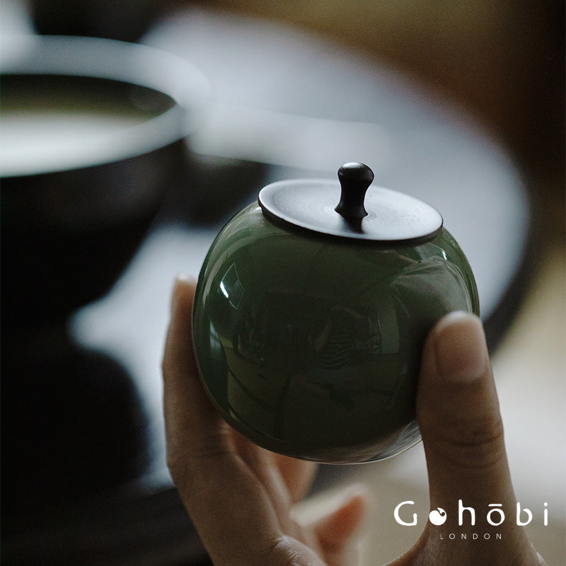 Gohobi Song-Inspired Matcha Travel Tea Set – Jianzhan Bowl with Travel Bag
