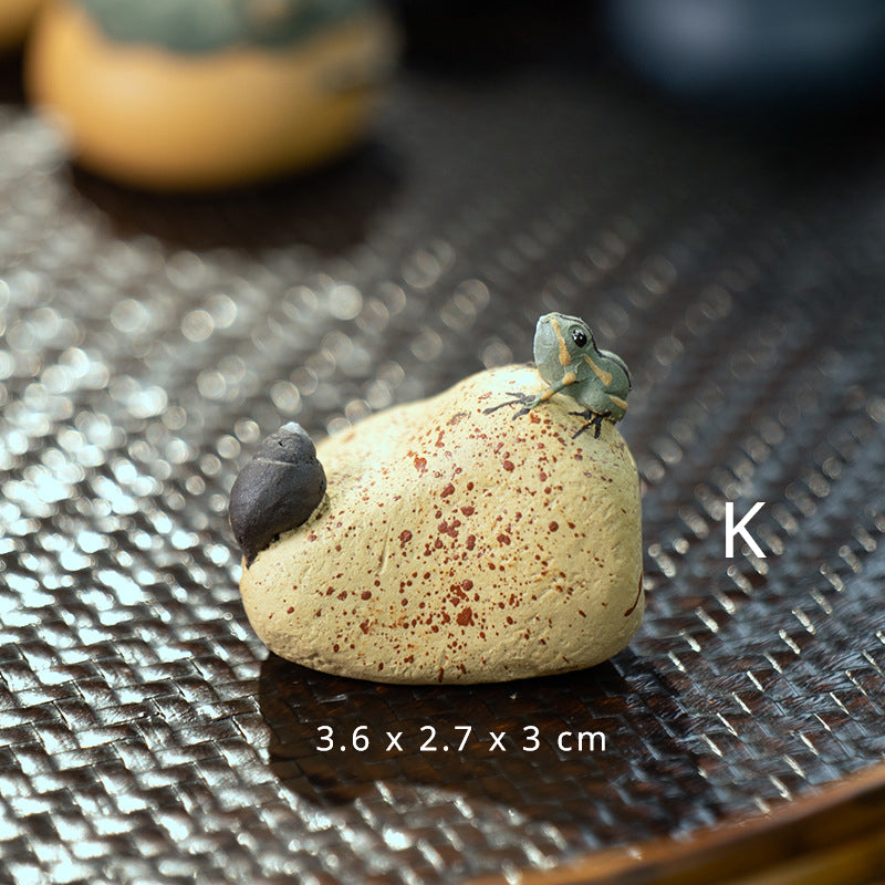Yixing Purple Sand Spray Tea Pet Handmade Frog(Clearance)