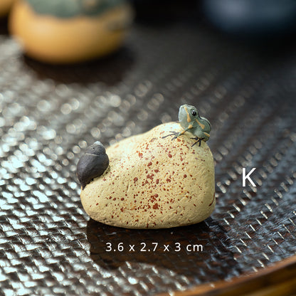 Yixing Purple Sand Spray Tea Pet Handmade Frog(Clearance)