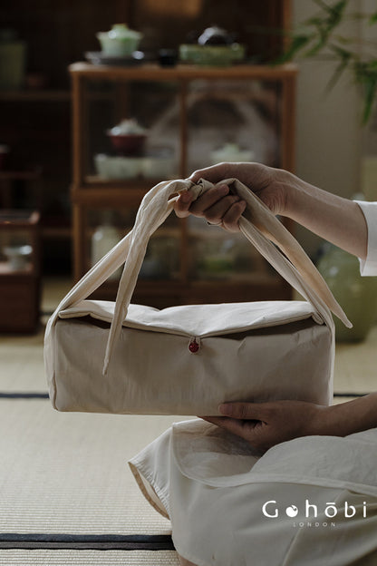 Gohobi Song-Inspired Matcha Travel Tea Set – Jianzhan Bowl with Travel Bag