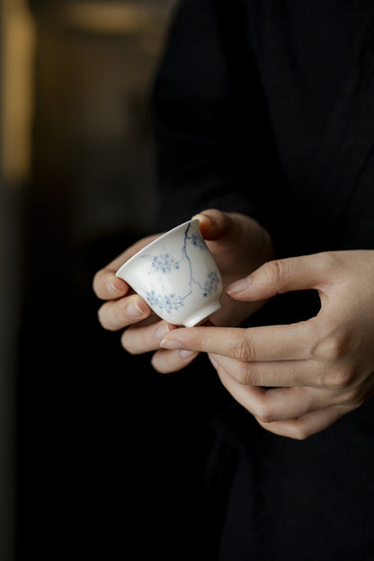 Gohobi Hand-Painted Osmanthus Tea Cup