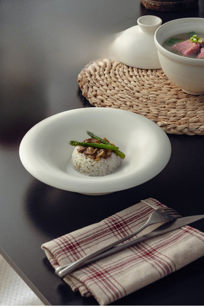 Gohobi Painted Matte 7.5-Inch Reverse Side Pot Plate