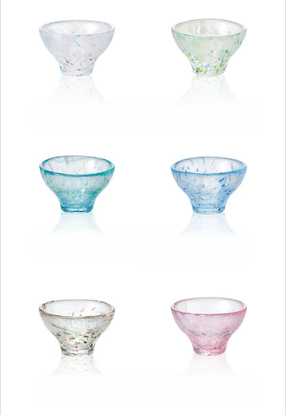 Gohobi Toyo Sasaki Handmade Japanese Glass Tea Cup – Small Sake Cup Chunge Style | Made in Japan