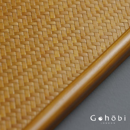 Gohobi Polished Bamboo Tea Tray – Bamboo Woven Gongfu Tea Tray