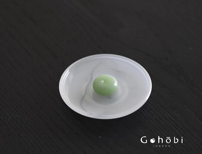 Gohobi Spring Shadow Glazed Incense Holder – Ceramic Ash Catching Incense Tray