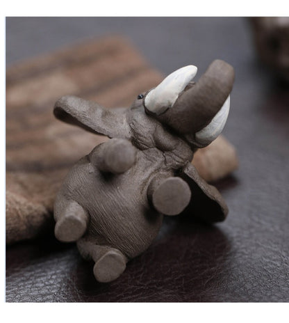 Gohobi Yixing Purple Clay Elephant Tea Pet – Handmade Lucky Tea Table Ornament