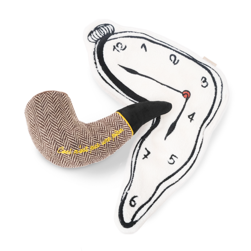 HereThe DALI//CLOCK AND PIPE SET //Enrichment dog toy
