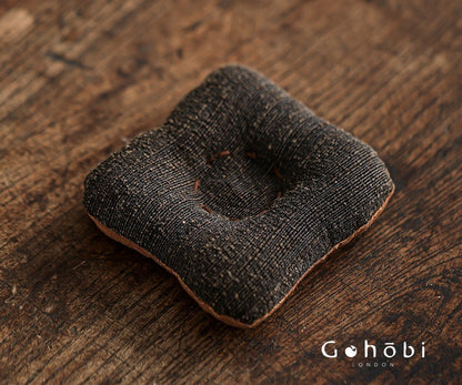Gohobi Fragrant Cloud Silk Tea Coaster – Handmade Fabric Tea Mat for Gongfu Tea Set